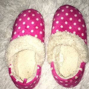 PINK POLKADOT SLIPPERS
